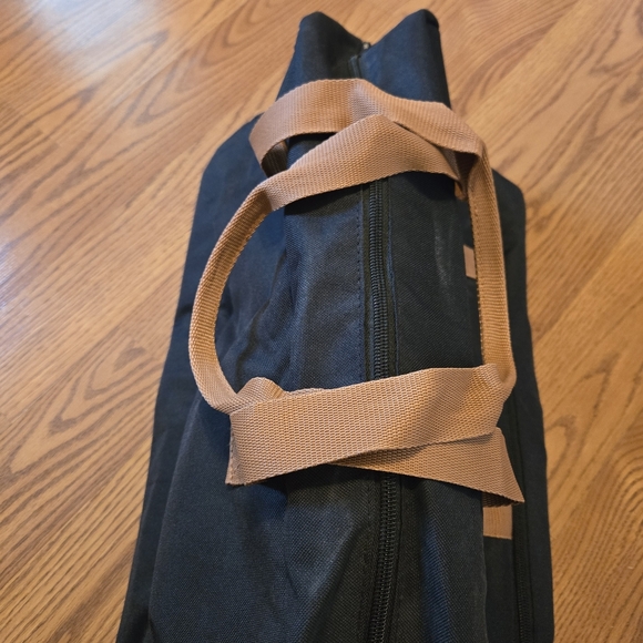 DSW Weekender Duffle Bag Black Tan Separte Shoe Compartment Gym Bag Travel Bag - Picture 10 of 15